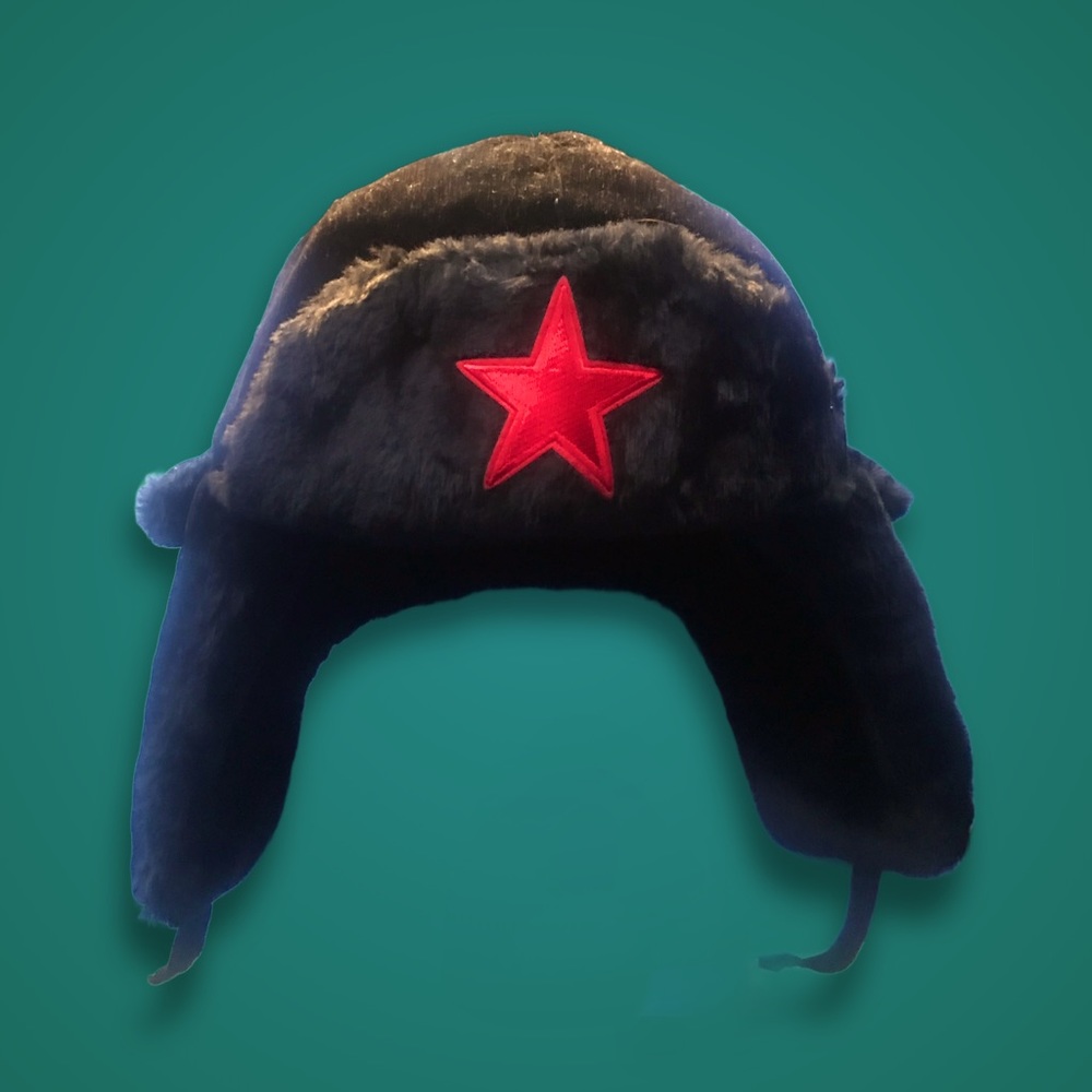 Red Star Patch Ushanka Tarkov Hat | Winter Warm Ear Flap Hunting Aviator